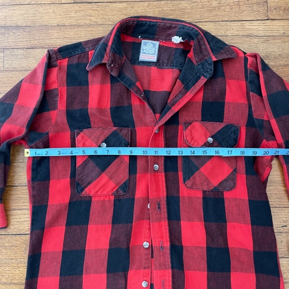 Vintage Outdoor Exchange Medium Buffalo Plaid Flannel Women's Shirt Size Medium - Picture 6 of 8